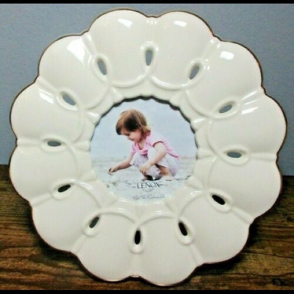 Lenox Opal Innocence 5 x 7 Frame Wedding Promises Collection Pre-owned Pearl - Picture 1 of 1